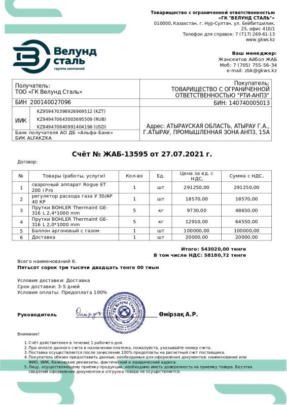 ПРОТОКОЛ закупок ЦП №81-21 Оборудования аргонной сварки: Проведен